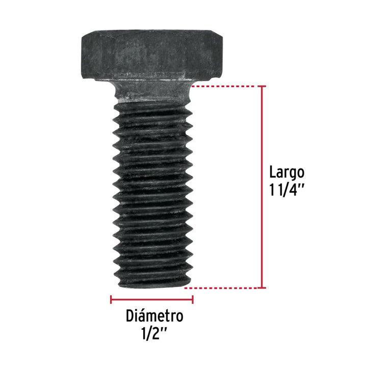 Tornillo Grado 5, 1/2 x 1-1/4', bolsa con 40 piezas Fiero - Mundo Tool 