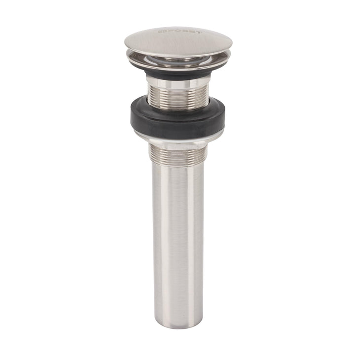 Foset CE-226SN, Contra para lavabo 1-1/4″ sin rebosadero de latón color satín - Mundo Tool 