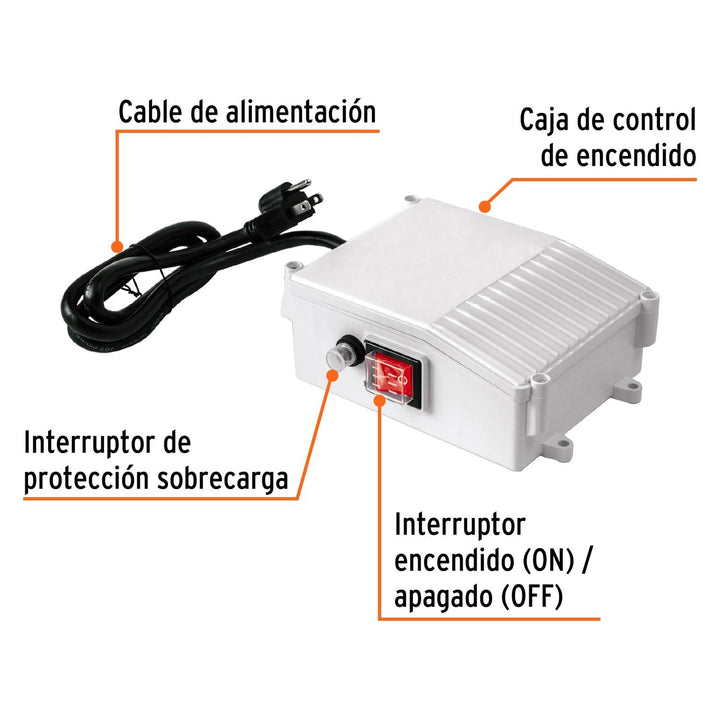 Caja de control para bomba tipo bala 1-1/2 HP, Truper - Mundo Tool 