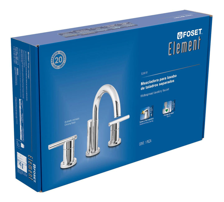 Mezcladora para lavabo Taladros Separados Element Foset - Mundo Tool 