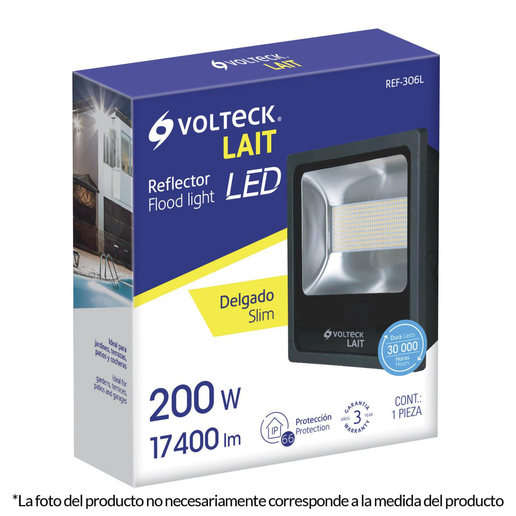 Reflector delgado de LED alta potencia 150 W Volteck - Mundo Tool 