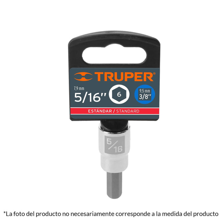 Dados de punta hexagonal 3/8" cuadro 3/8" Truper - Mundo Tool 
