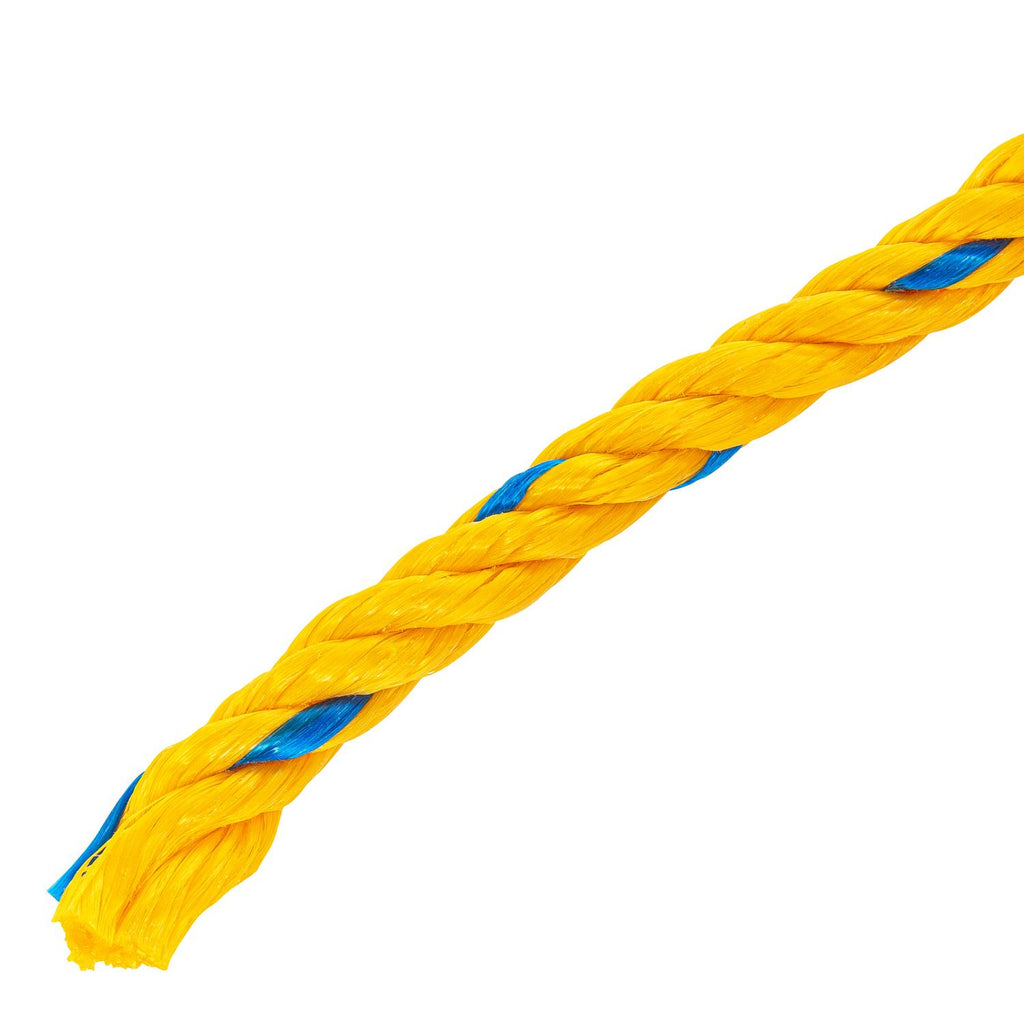 Cuerda amarilla de 10 mm en rollo de 22 m, Fiero