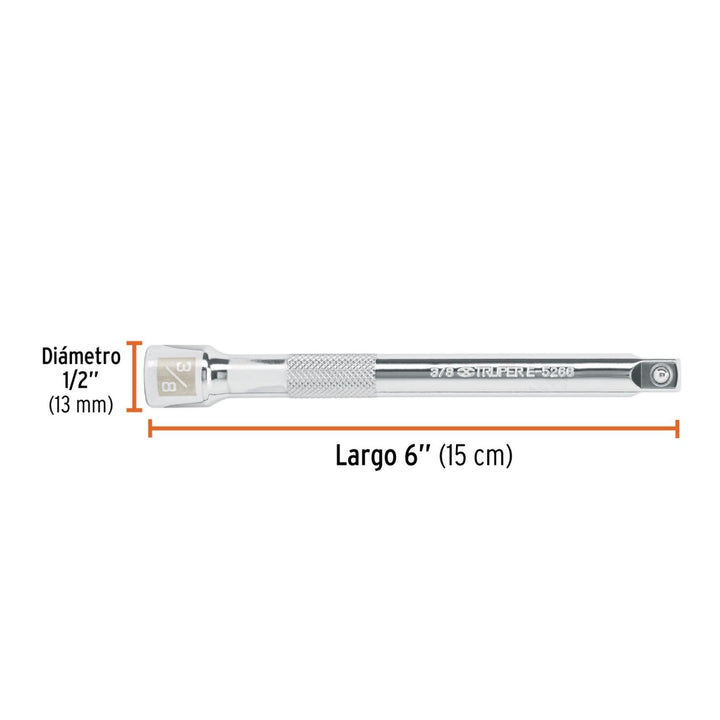 Extensión De 6' Para Matraca Cuadro 3/8' Truper - Mundo Tool 