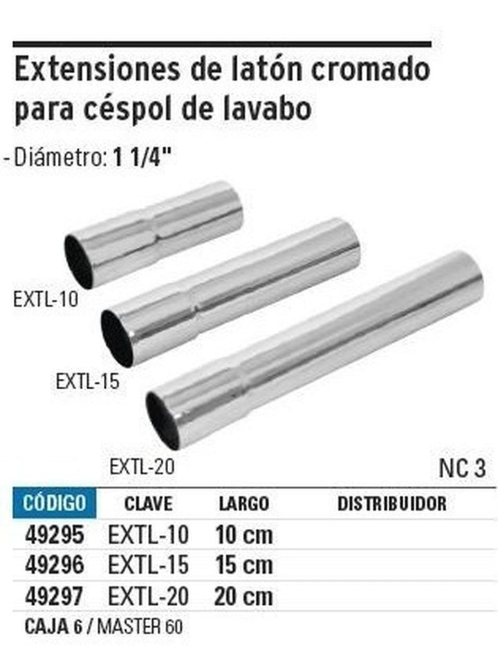 Extensión Para Lavabo 20 Cm Foset - Mundo Tool 