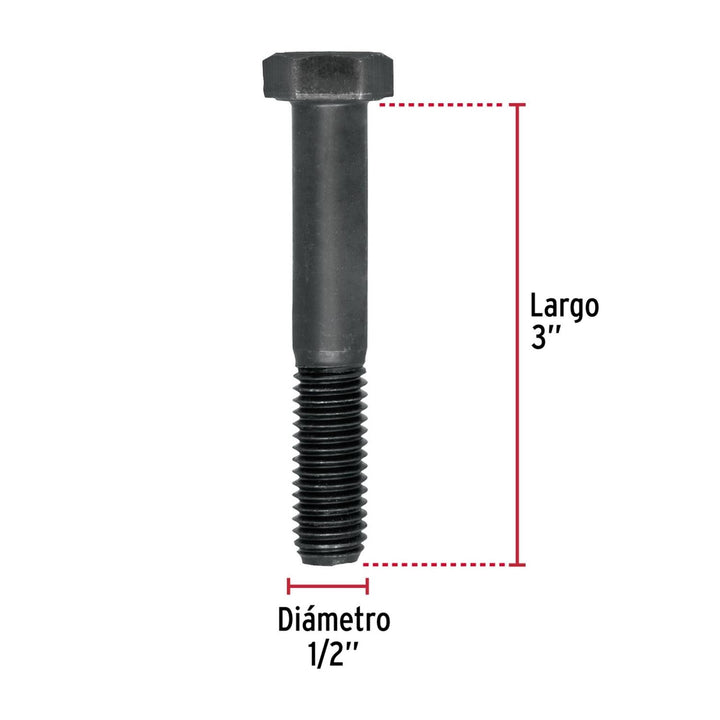 Tornillo Grado 5, 1/2 x 3', bolsa con 20 piezas Fiero - Mundo Tool 