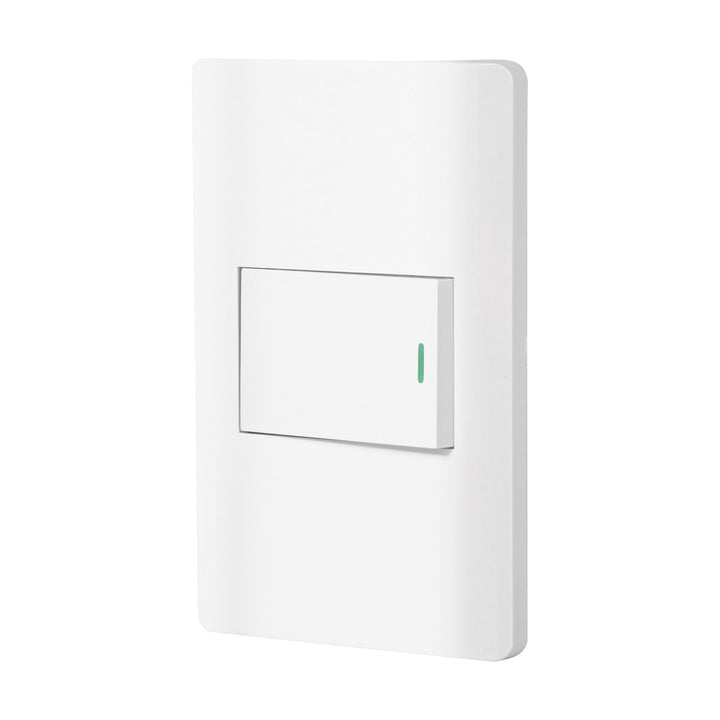 Volteck PA-APSE15-ELB, Placa armada blanca 1 interruptor de 3 vías línea Lisboa - Mundo Tool 