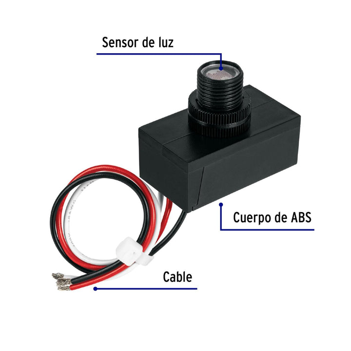 Interruptor fotoeléctrico 127 V, Volteck - Mundo Tool 