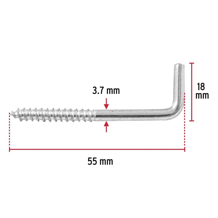 Alcayata Roscada 20 X 70 Mm Fiero - Mundo Tool 