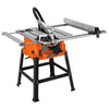 TRUPER SME-10B Sierra de mesa 10″ de 1900 W (2-1/2 HP) con base, Naranja
