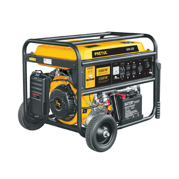 Pretul GEN-55P, Generador portátil 6.6 kW motor a gasolina - Mundo Tool 