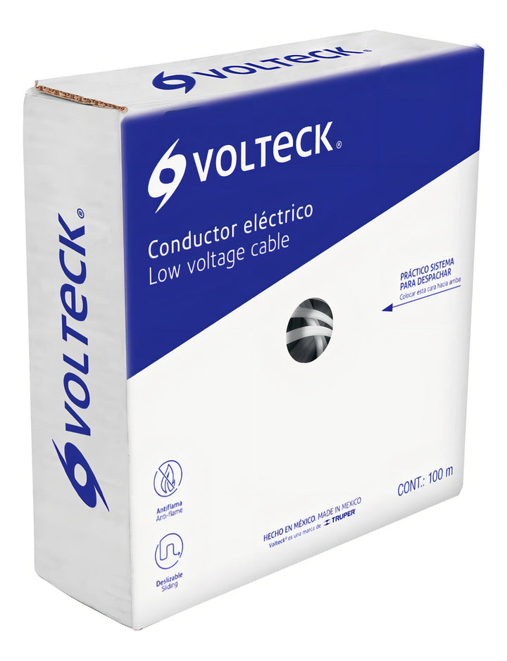 Cordón Duplex Flexible Spt 12 Awg Rollo 100 M Volteck 46066 Cubierta Blanco - Mundo Tool 