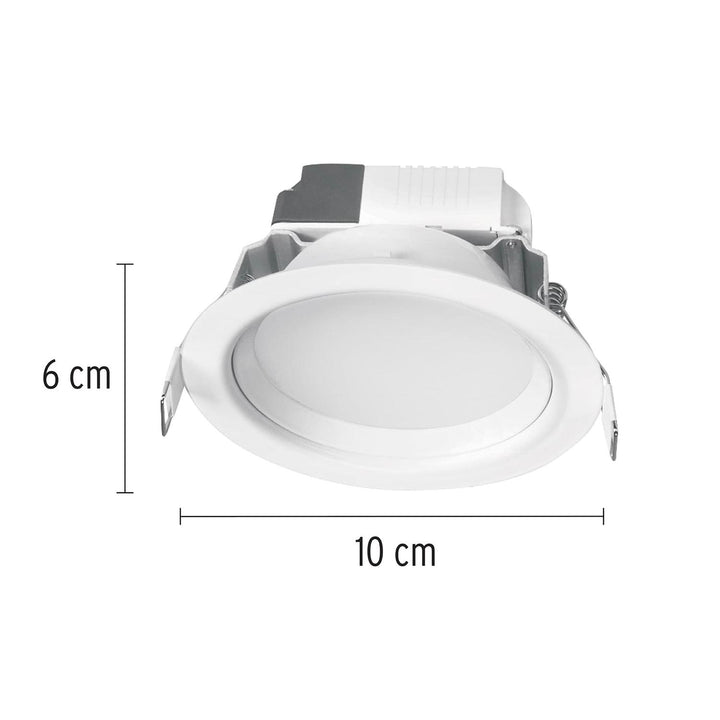 Luminario Empotrado Redondo 5w 6500k Led Volteck - Mundo Tool 