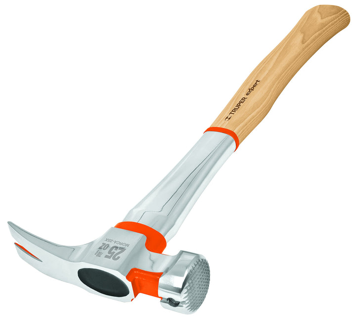 Truper Expert MORCA-25X, Martillo profesional pulido espejo, uña recta tipo ″California Ripper″ - Mundo Tool 