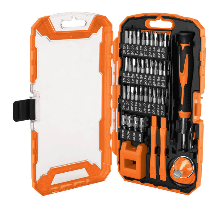 Truper JGO-TEL-77, Juego p/reparación de celulares y disp. electrónicos,77 pzas - Mundo Tool 