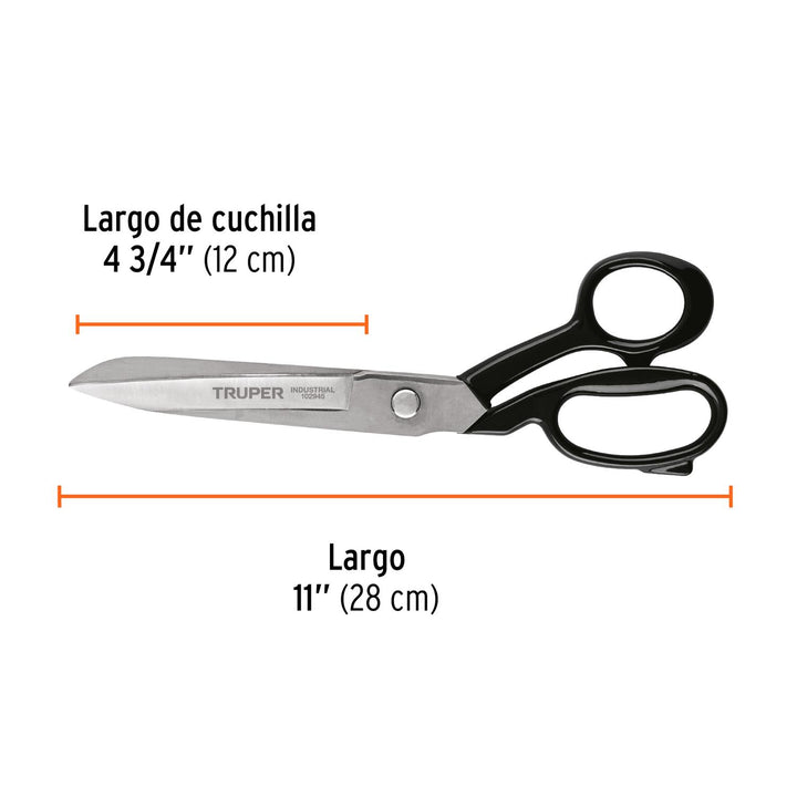 Tijera 11' industrial para sastre, Truper - Mundo Tool 