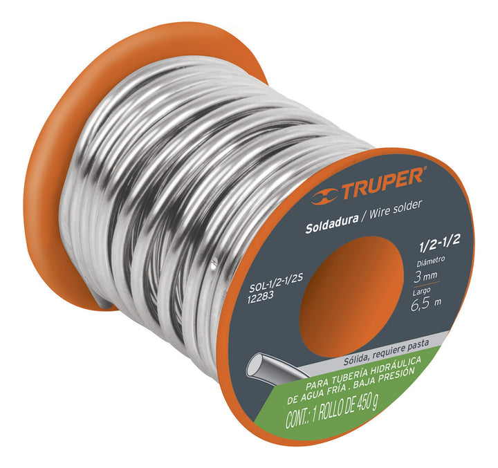 Soldadura Sólida 1/2-1/2 Para Tubería De Baja Presión, 450 G - Mundo Tool 
