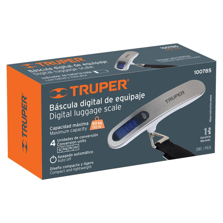 Báscula electrónica para maleta, 50 kg - Mundo Tool 