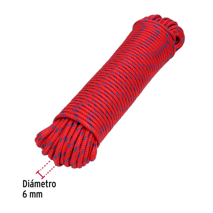 Piola de nylon de 6 mm x 30 m multicolor, Fiero - Mundo Tool 