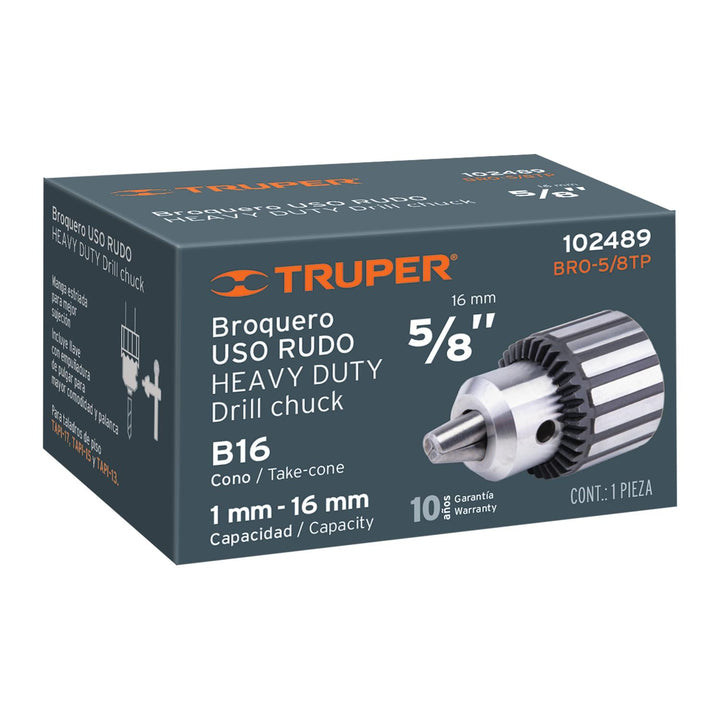 Broquero de 5/8" para taladro de banco, Truper - Mundo Tool 