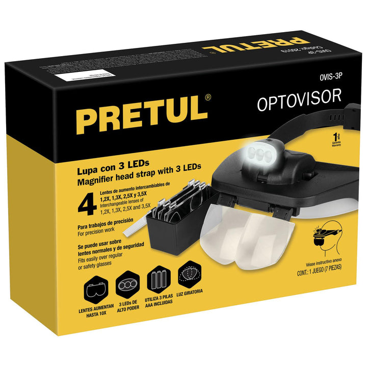 Lupa Optovisor De 3 Leds Pretul - Mundo Tool 