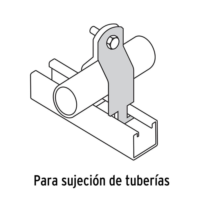 Abrazadera para unicanal, 3/4", Volteck - Mundo Tool 