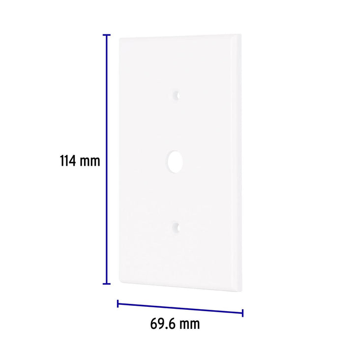 Placa de ABS para atenuador, Standard, blanco, Volteck - Mundo Tool 