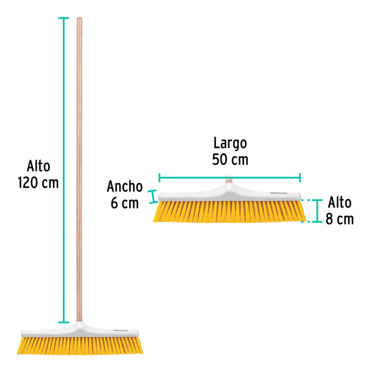 Cepillo De Plástico, Cerda Suave, 50 Cm Klintek - Mundo Tool 