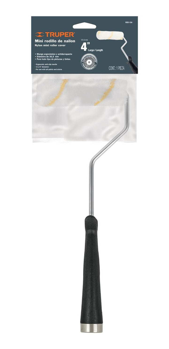Mini Rodillo De Pintura 4 PuLG Para Espacios Pequeños Mini Rodillo De Pintura 4 PuLG Para Espacios Pequeños