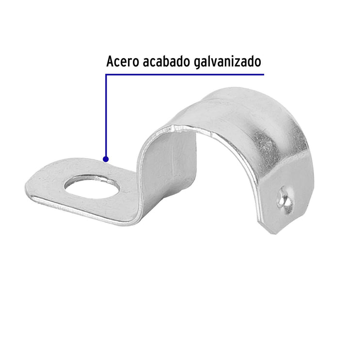 Abrazadera De Tubo Tipo Uña 1/2' 10pzas Volteck - Mundo Tool 