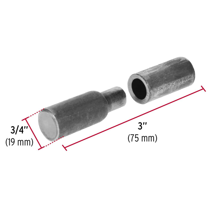 Bisagra Tubular Soldable 3/4' Hermex, 10 pzas - Mundo Tool 