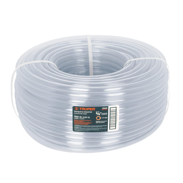 Truper MAN-5/8I, Manguera industrial rollo de 100m 5/8″ - Mundo Tool 