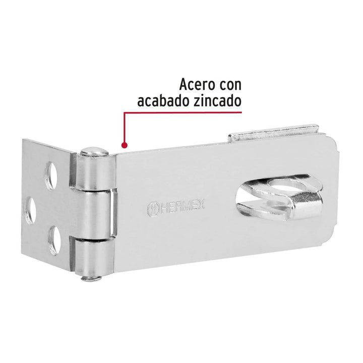 Portacandado Acero Zincado 2-1/2' Hermex - Mundo Tool 