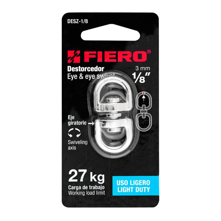 Destorcedor De Zinc Para Cable De 1/8' Fiero - Mundo Tool 