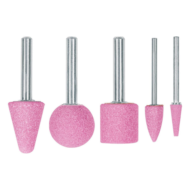 Juego de 5 piedras montadas zanco 1/4" y 1/8",uso general - Mundo Tool 