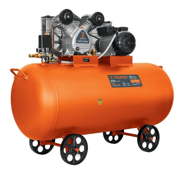 Compresor De Aire Eléctrico  Truper Comp-240lh 240l 3hp 220v - Mundo Tool 