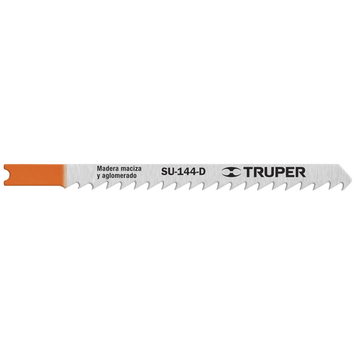Truper SU-144-D, 5 Seguetas para caladora, zanco ″U″ cortes rectos en madera 6 dpp, acabado grueso - Mundo Tool 