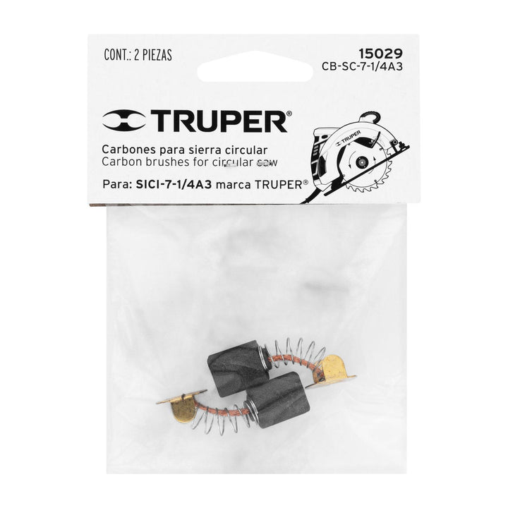 Carbones de repuesto para sierra SICI-7-1/4A3 Truper - Mundo Tool 