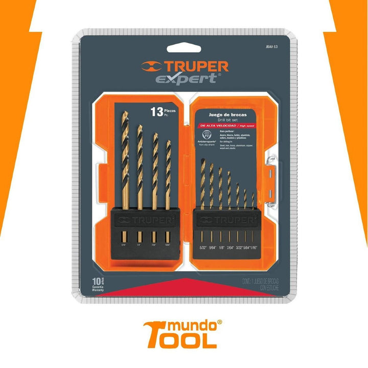 Juego De Brocas P/metal 13 Piezas Truper - Mundo Tool 