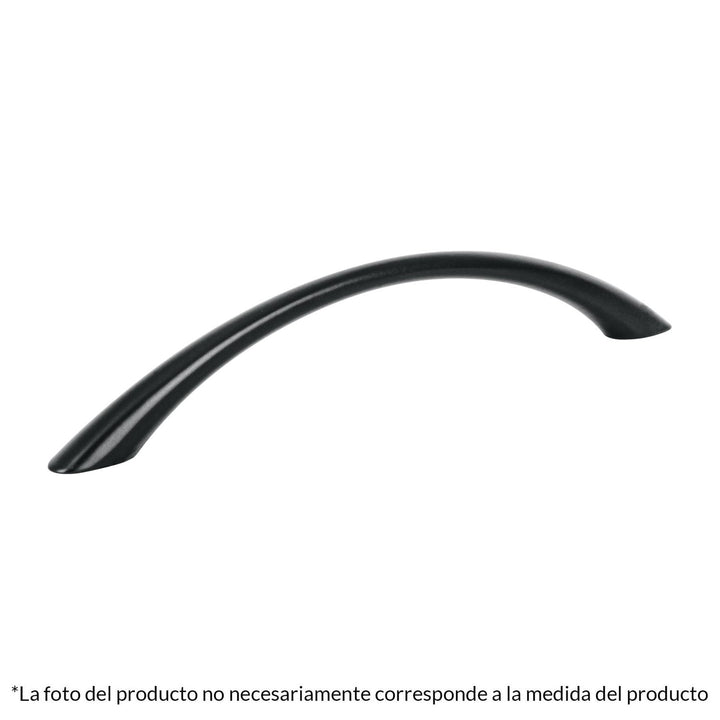 Jaladera de 96mm estilo 'Arco' acabado negro, Hermex - Mundo Tool 