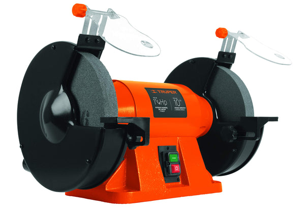 Truper ESBA-1-1/4X10, Esmeril de banco de 10″, 1 1/4 HP potencia nominal - Mundo Tool 