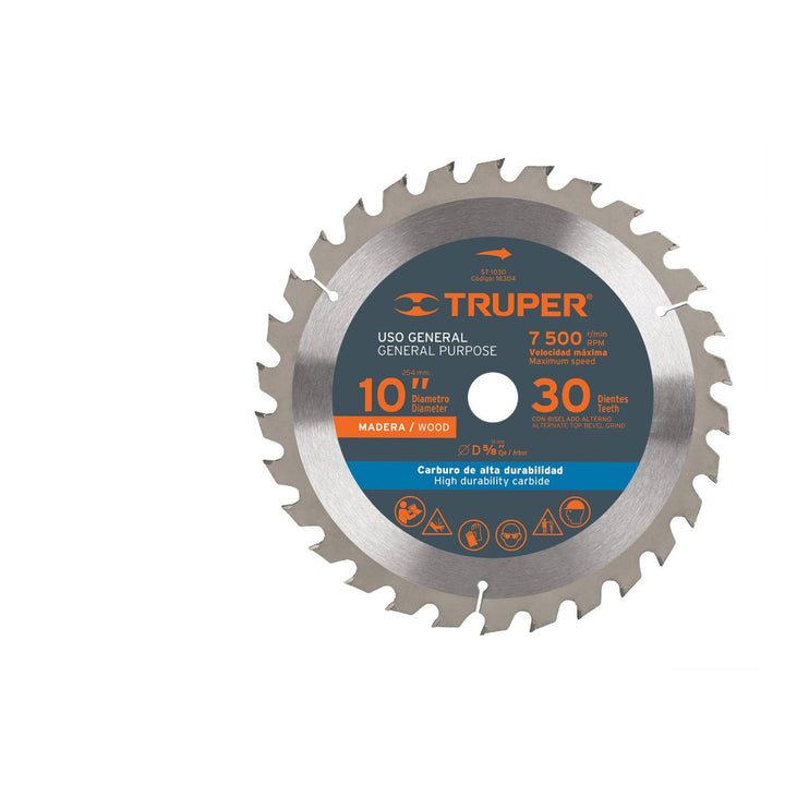 Disco sierra Para Madera 10 80 Dientes Truper - Mundo Tool 