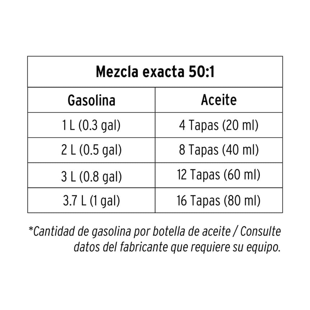 Aceite sintético para motor de 2 tiempos, 100 ml