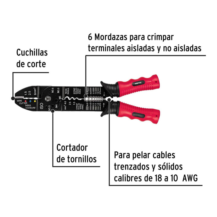 Pinza Pelacable 9' Pretul - Mundo Tool 