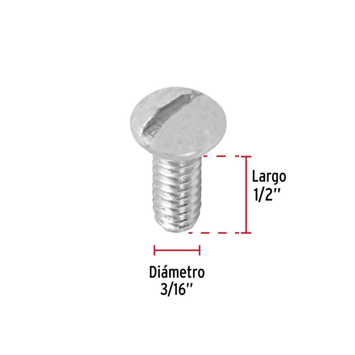 Tornillo Tipo Estufa 3/16x1/2' 300 Pzas Fiero - Mundo Tool 