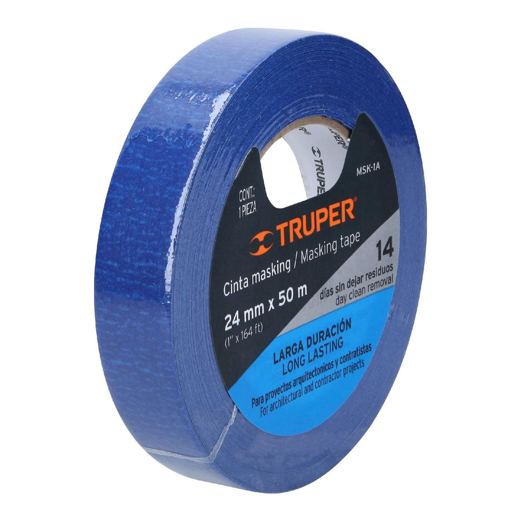 Masking Tape 1' Azul Truper - Mundo Tool 