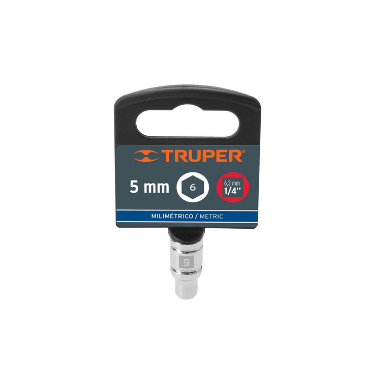 Dado de 5mm cuadro 1/4" Truper - Mundo Tool 