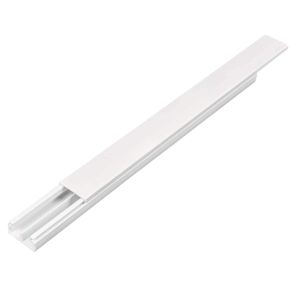 Volteck CAN-1020D, Canaleta de 2 vías fabricada en PVC con división, 10 x 20 - Mundo Tool 