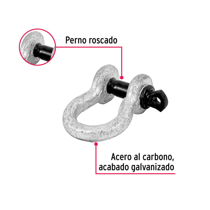 Grillete De 3/16' Fiero - Mundo Tool 