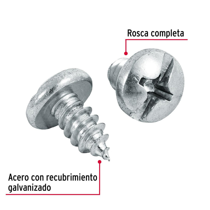 Pija para lámina, #14 x 1/2', bolsa con 100 piezas Fiero - Mundo Tool 